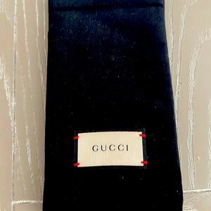 Gucci black velvet glasses case